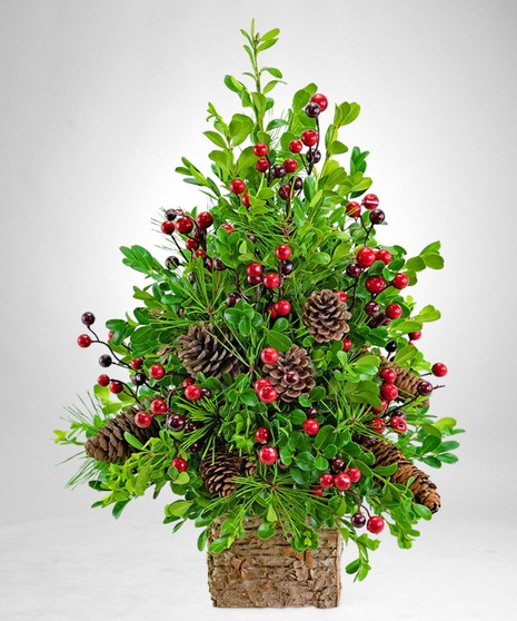 Adorned Boxwood Tree