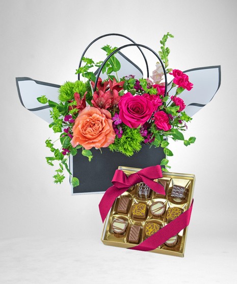 Love and Chocolate Blooming Tote Ensemble