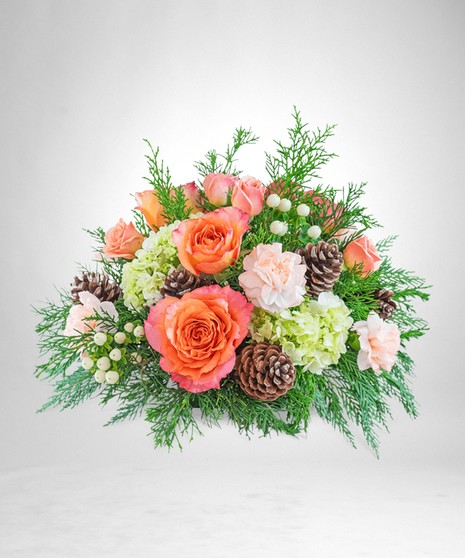 Frosted Peach Centerpiece