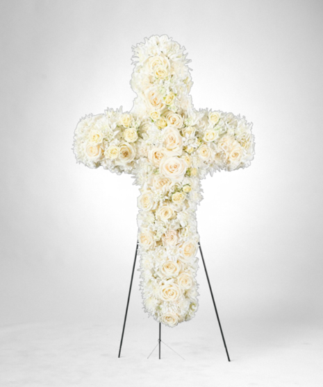 Heavenly Whispers Floral Cross