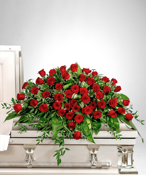 Love Everlasting Rose Casket Cover