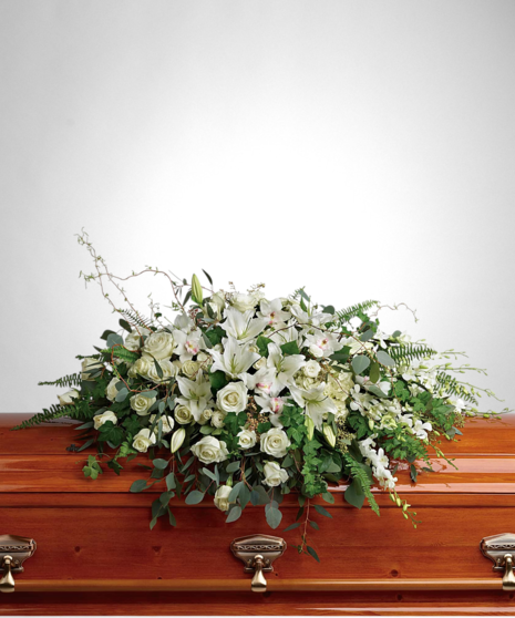 Elegant Woodlands Casket Cover