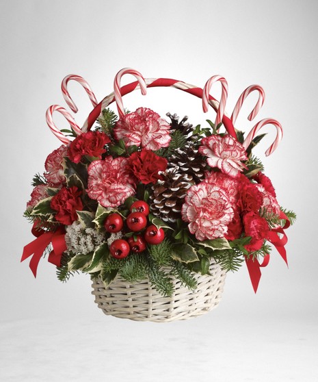 Candy Cane Lane Basket